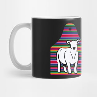 Serape Ear Tag - Cow - NOT FOR RESALE WITHOUT PERMISSION Mug